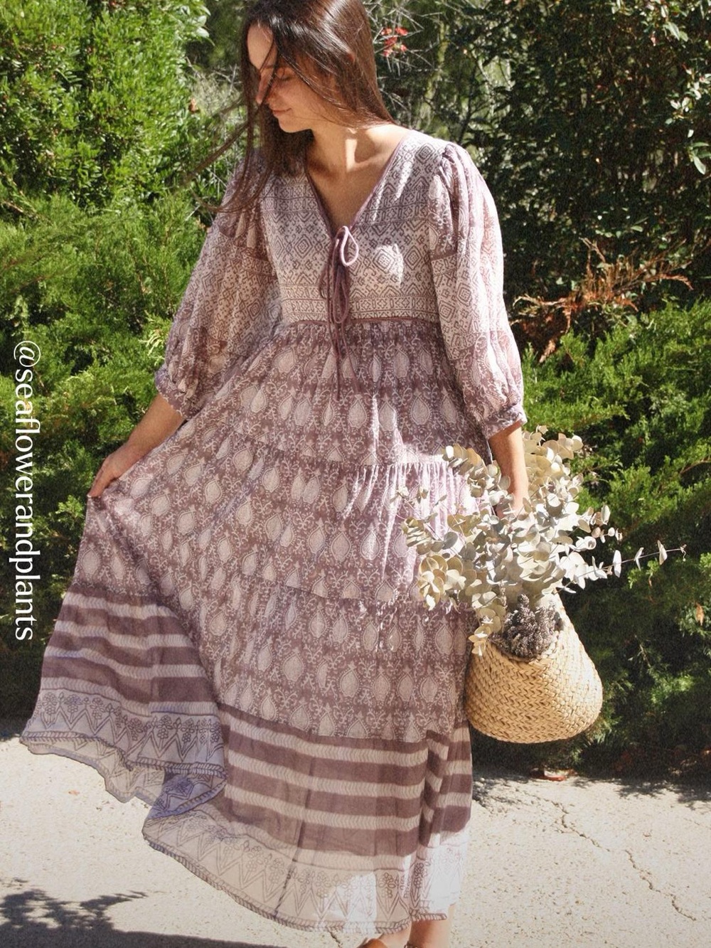 Daughters of India Jasmine midi in Lavender